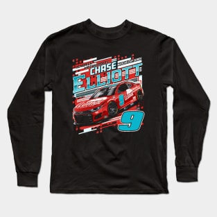 Chase Elliott Black LLumar Car Long Sleeve T-Shirt